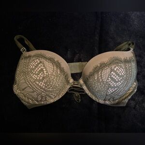 Victoria's Secret Olive Lace Bra